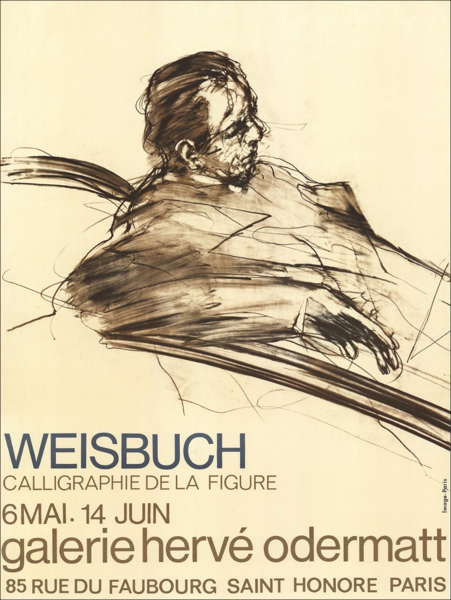 Koop Claude Weisbuch Lithografie Hervé Galerij Odermatt, Parijs