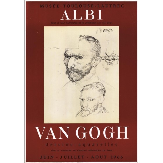 Vincent Van-Gogh - Lithographie "Ausstellungsmuseum Toulouse Lautrec, Albi" 73x51cm - 1966