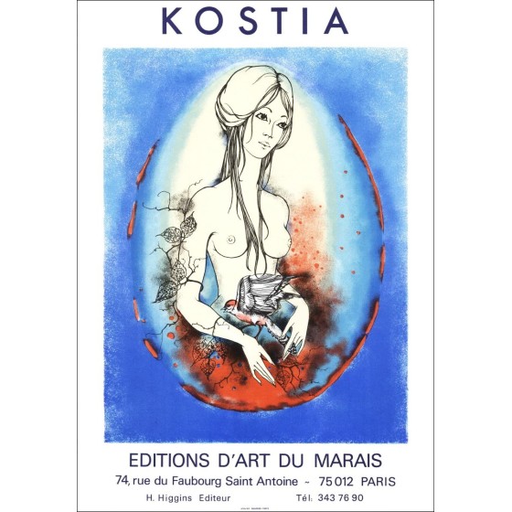 Jeanin Kostia Blancheteau - Litografia "Marsh Art Editions, Paris" 75x52cm