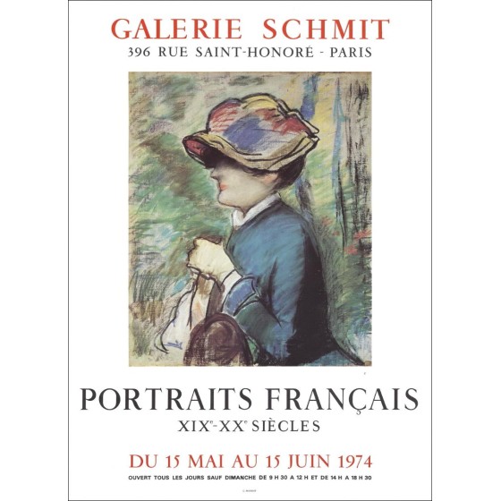 Edouard Manet - Litografia "Schmit Gallery Exhibition" 64x49cm - 1965
