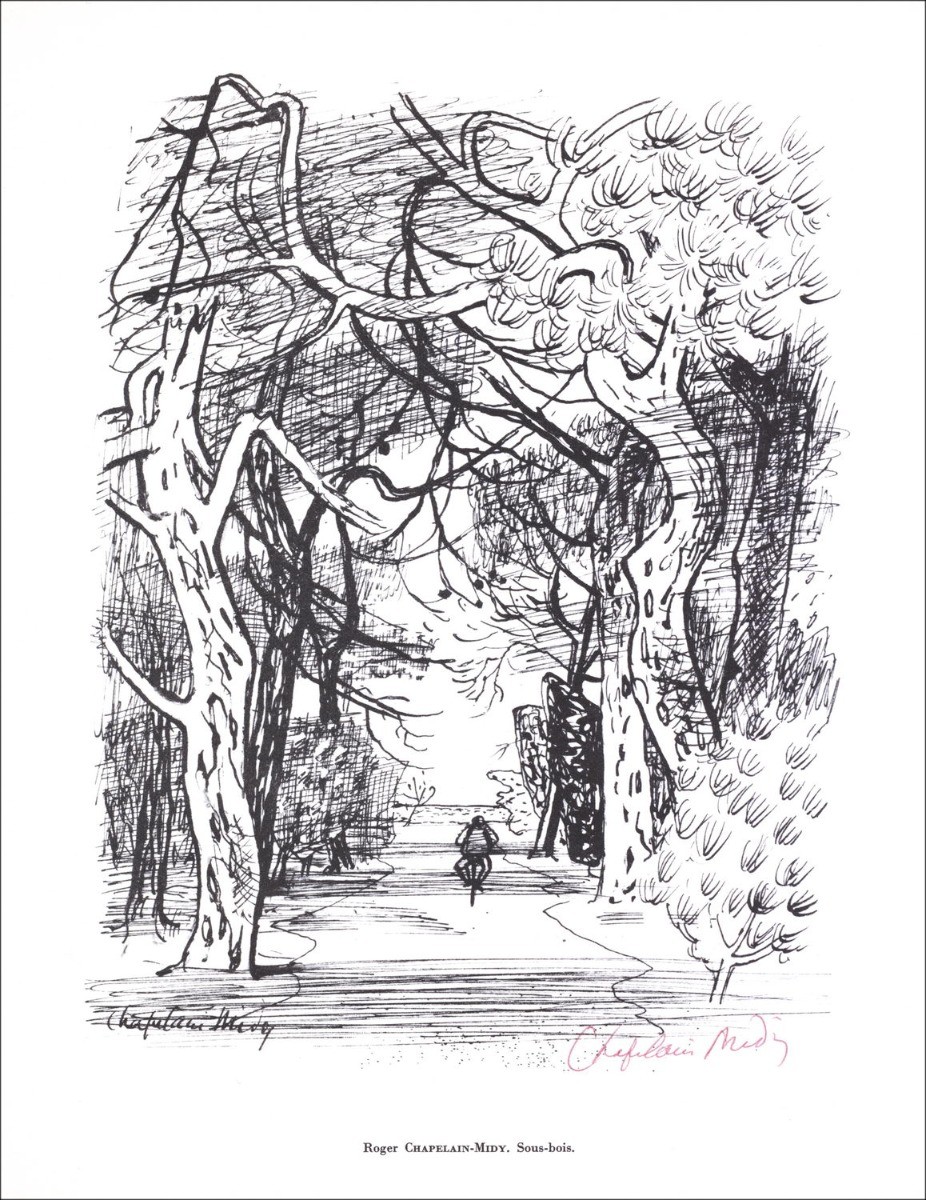 Roger Chapelain-Midy – Sous-Bois (1961), lithography