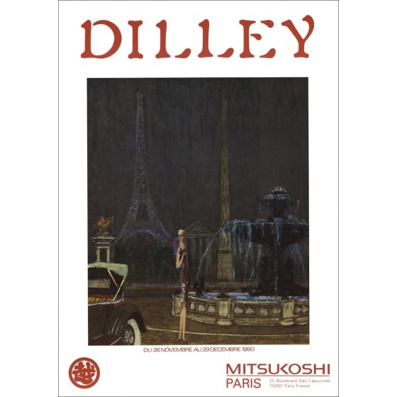 Dilley Ramon - Poster "Esposizione Galleria Mitsukoshi, Parigi" 70x49cm - 1990