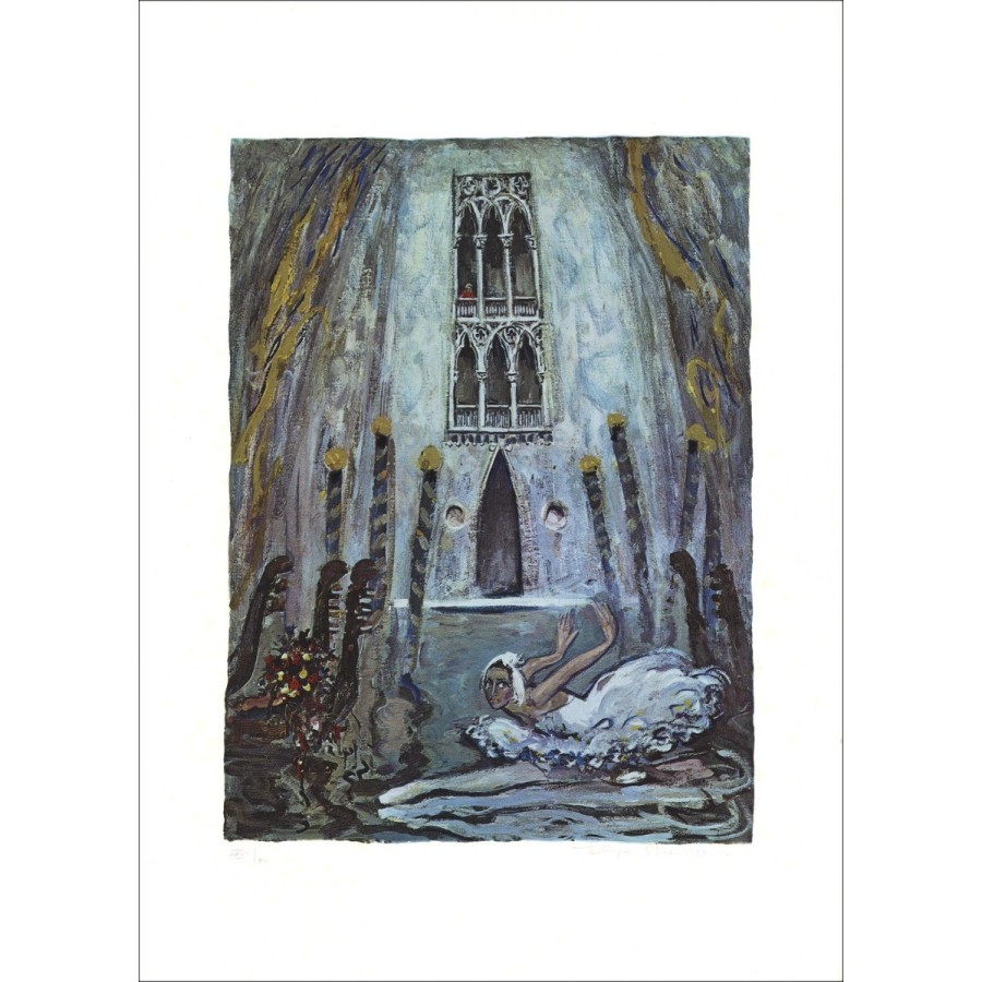 Ilya SHEKER - Sérigraphie "Ballet à Venise 01" 70x50cm - Numérotée et signée au crayon