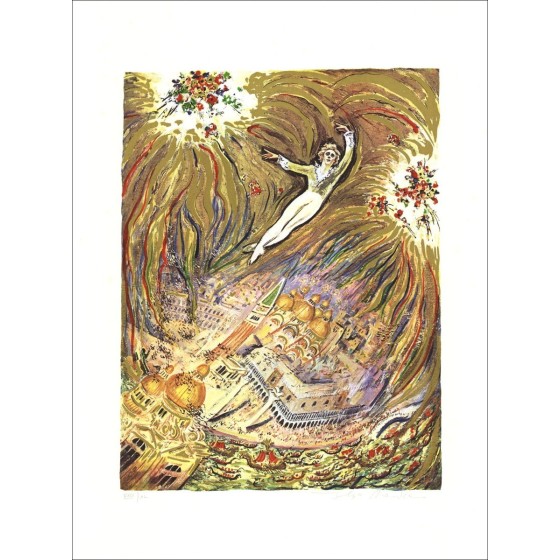 Ilya SHEKER - Serigrafía "Ballet à Venise 05" 70x50cm - Número y firmado en lápiz