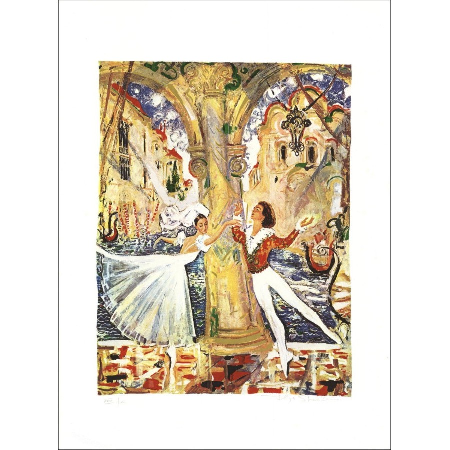 Ilya SHEKER - Screenprint "Ballet in Venice 08" 70x50cm - Numbered and signed in pencil