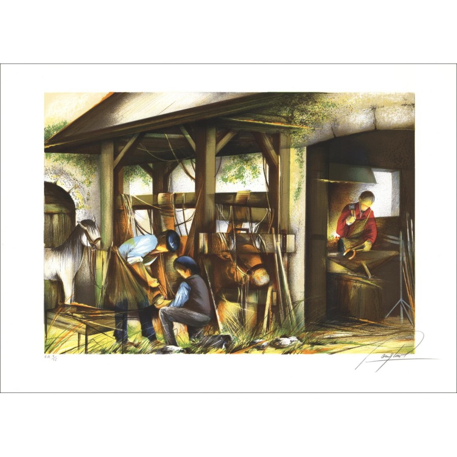 Koop Raymond Chicken Litho Original the Marshal Ferrant