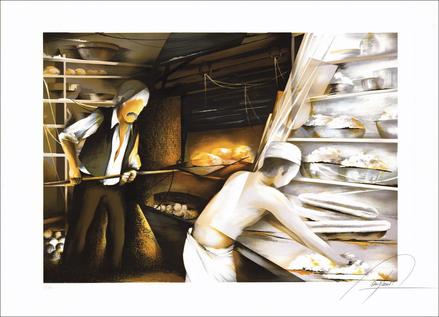 Comprar Baker Raymond Pollo Litografía Original