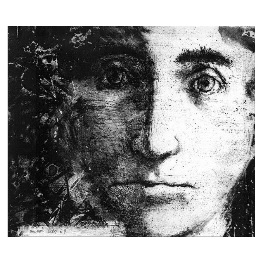 Michel Ciry - Lithographie, Originalgravur "Portrait" signiert und nummeriert 