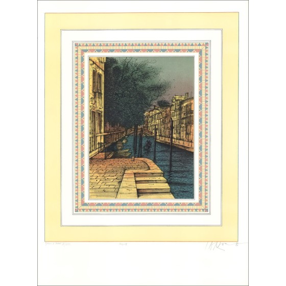 Kaufen Sie Original-Lithographie Venedig von Jean Carzou 75x55cm 1983