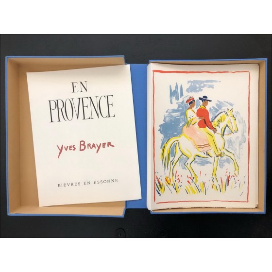 Libro ilustrado de Yves Brayer en Provenza 8 Litografías de color