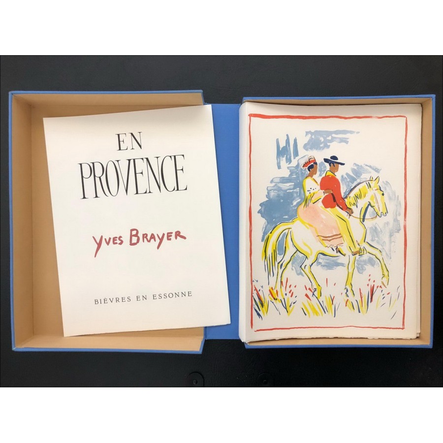 Illustration von Yves BRAYER In Provence 8 Lithographien