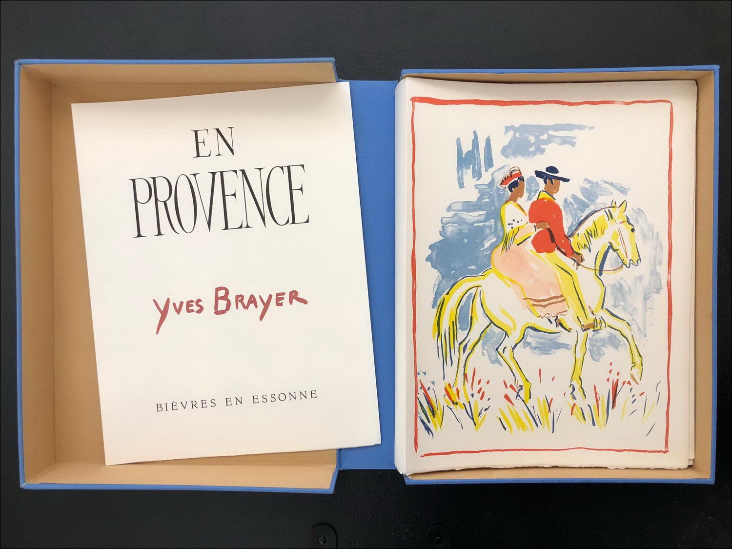 Libro ilustrado de Yves Brayer en Provenza 8 Litografías de color