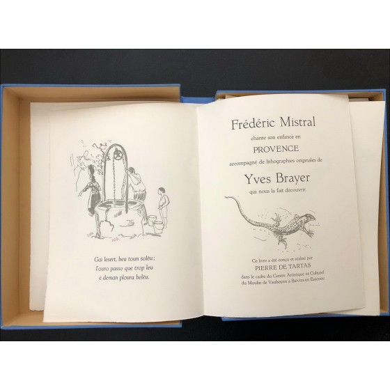 Geïllustreerd boek van Yves Brayer en Provence 8 kleuren litho's
