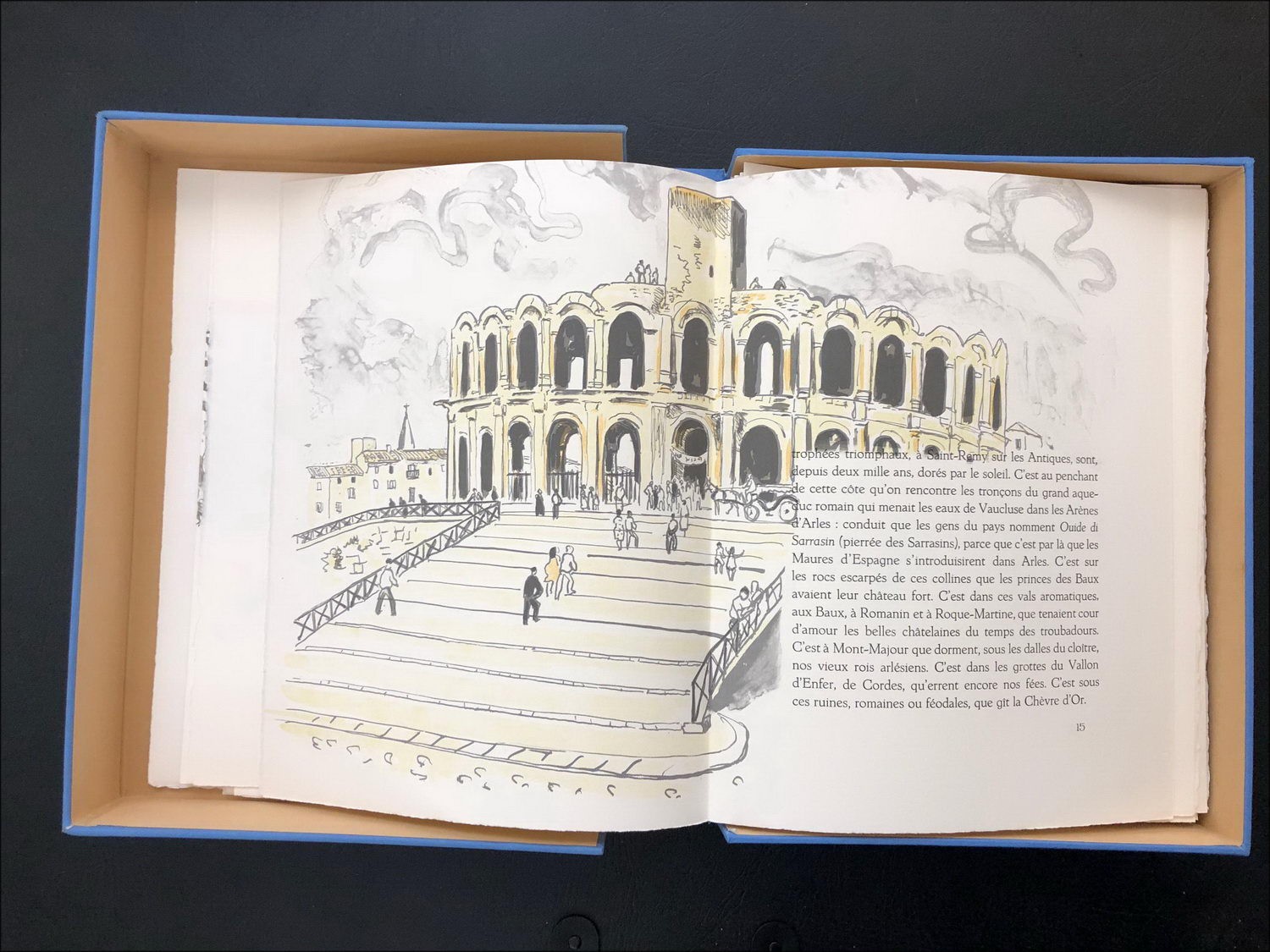 Geïllustreerd boek van Yves Brayer en Provence 8 kleuren litho's