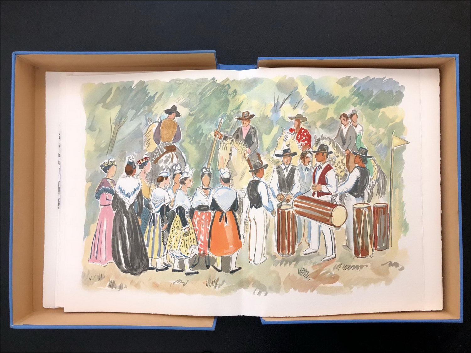Illustration von Yves BRAYER In Provence 8 Lithographien