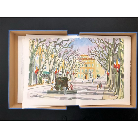 Libro ilustrado de Yves Brayer en Provenza 8 Litografías de color