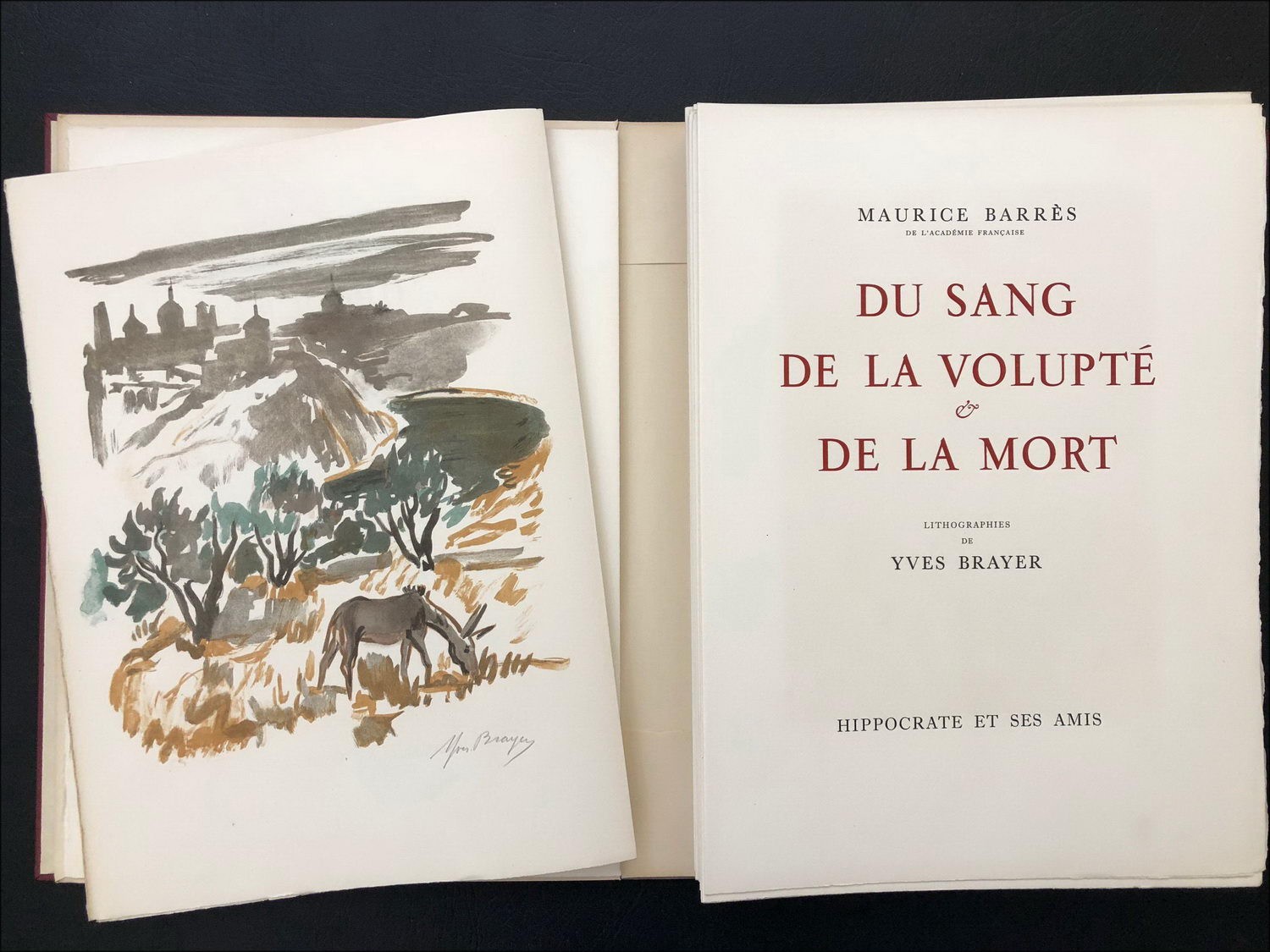 Buy 26 Lithographs of Yves BRAYER Blood, voluptuousness and death