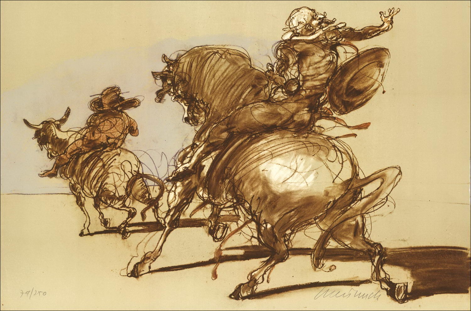 Acheter Lithographie originale Claude WEISBUCH Don Quichotte 