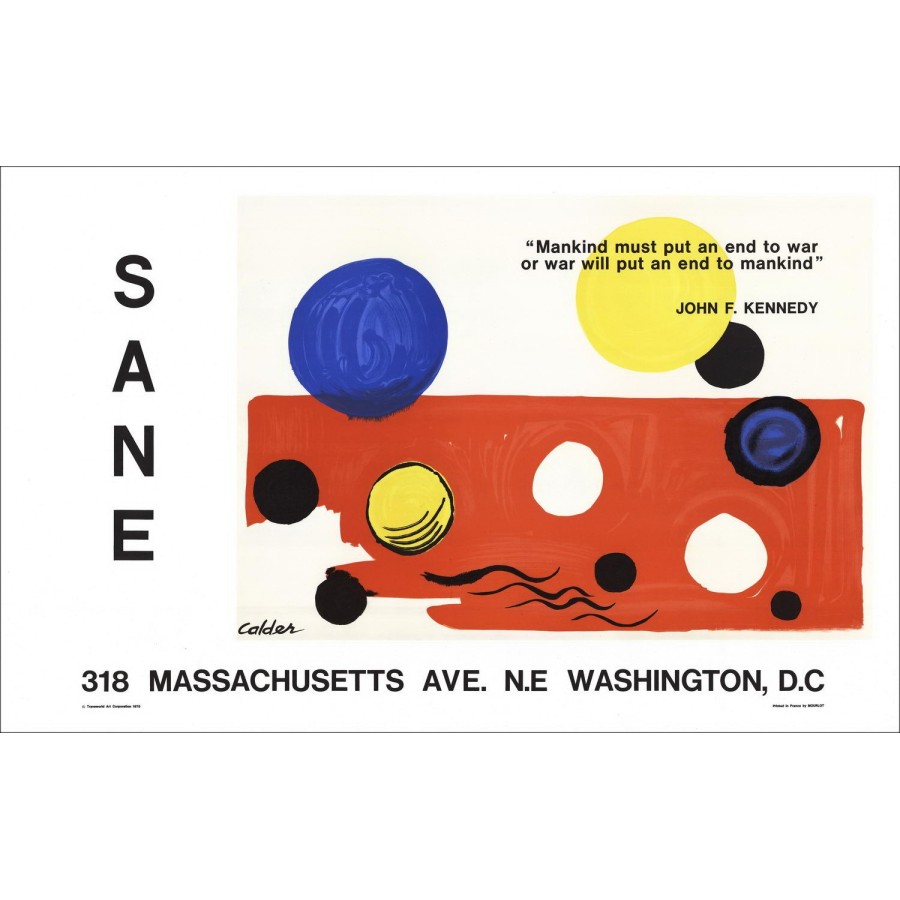 "Sane Gallery Exhibition, Washington DC" van Alexander Calder 1975