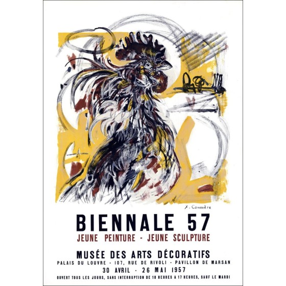 Jean Beurteilungen - Lithographie "Ausstellungsmuseum für dekorative Kunst, Paris" 66x46cm - 1957