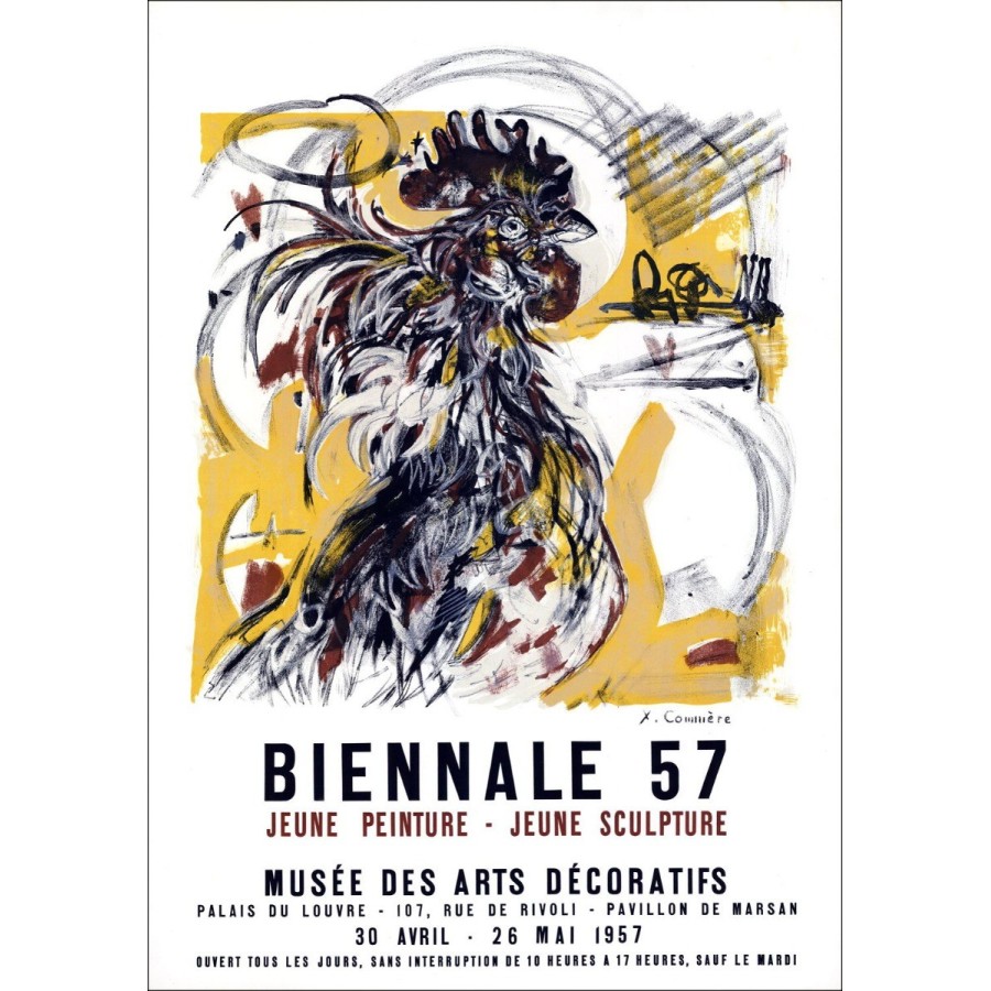 Jean Beurteilungen - Lithographie "Ausstellungsmuseum für dekorative Kunst, Paris" 66x46cm - 1957