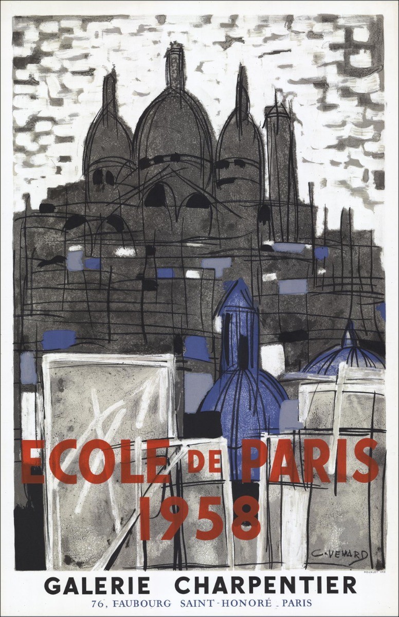 Acquista Claude Venard Litografia Galleria Charpenter Paris 1958