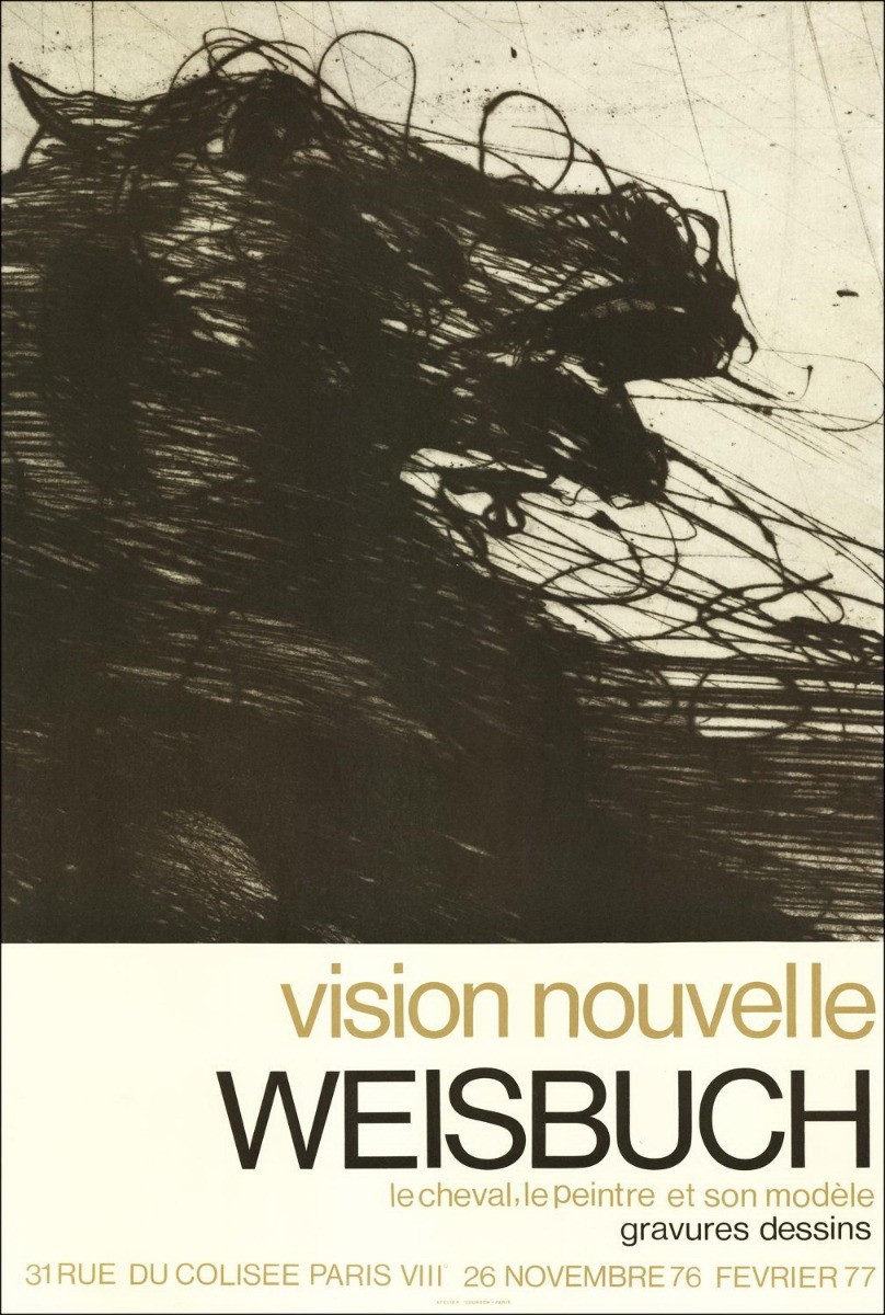 Comprar Litografía Claude WEISBUCH Exposición Vision nouveau, París 1977