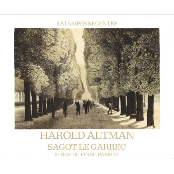 Harold Altman - Litografía "Galería de exposiciones Sagot Le Garrec, París" 63x76cm - 1982 - Póster original