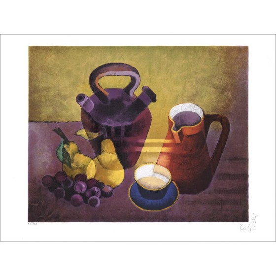 Kaufen Sie Original-Lithographie Louis Toffoli noch Nature von 1996