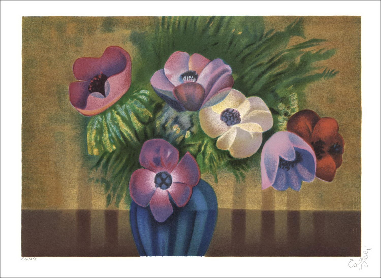 Buy Anemones de Louis TOFOLI its original lithograph