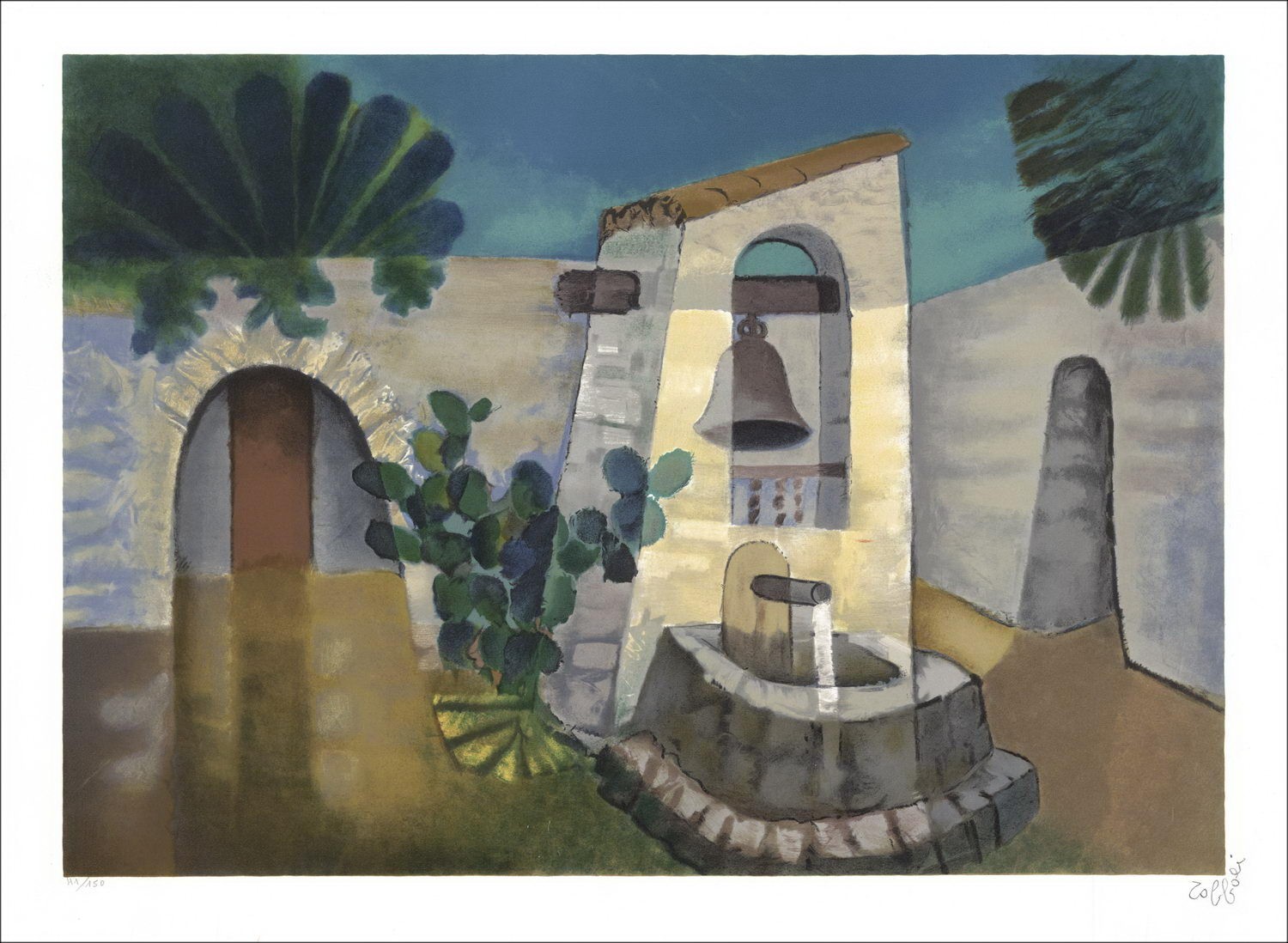Comprar Auberge en Perú Louis Toffoli Litografía Original 1996