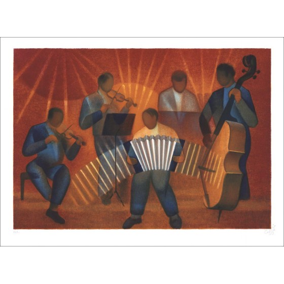 Compra Litografía original Louis Toffoli The Ball Musette 1989