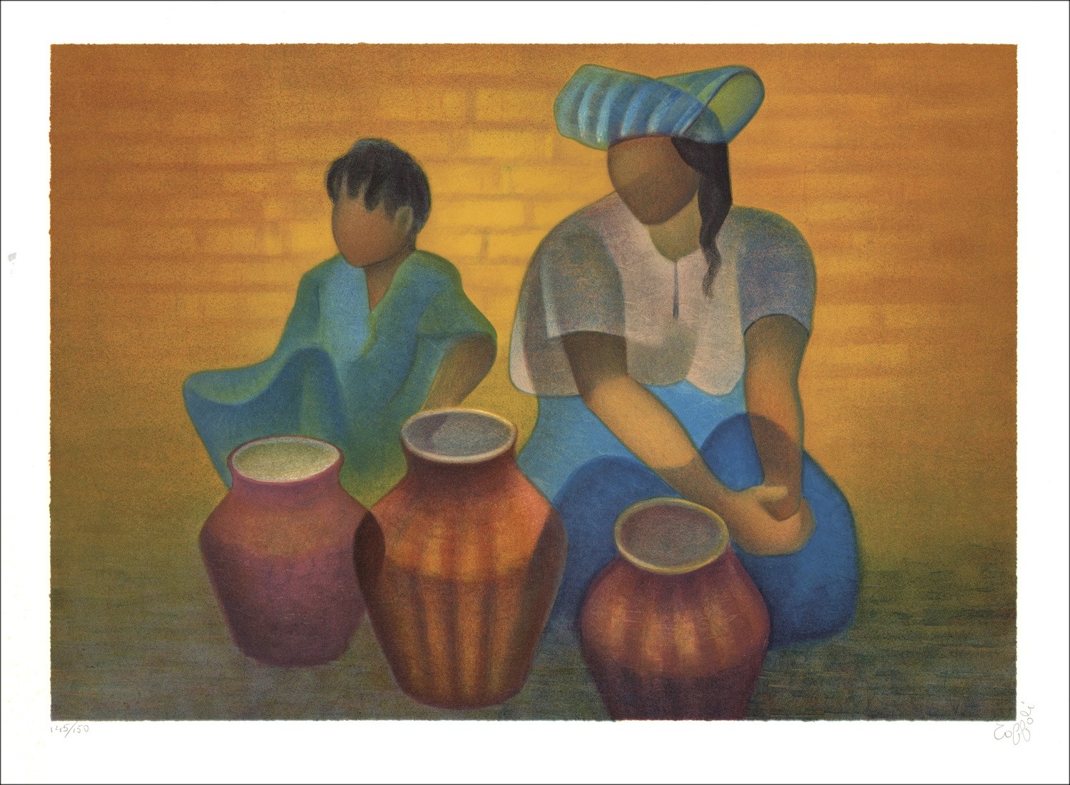 Kaufen Sie Persian Market Louis Toffoli Original-Lithographie 1992