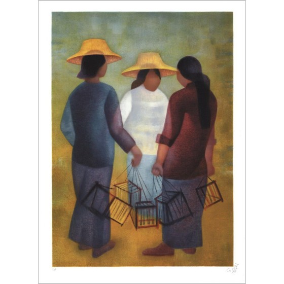 Comprar LOUIS TOFFOLI Pájaros litográficos originales de 1987