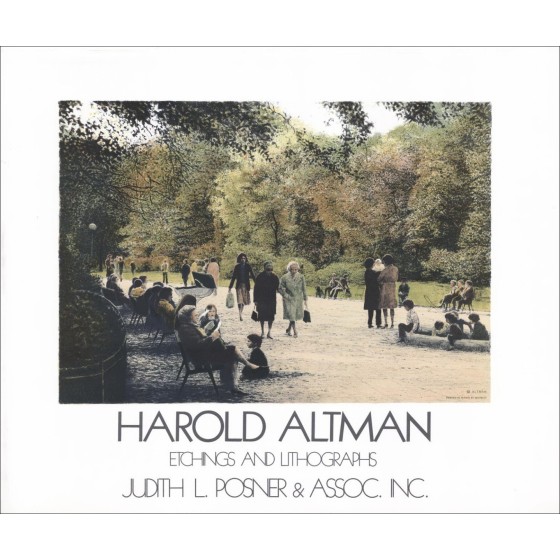 Harold Altman - Litografia "Harold Altman Etchings and Lithaphs" 56x67cm - 1982 - Poster originale