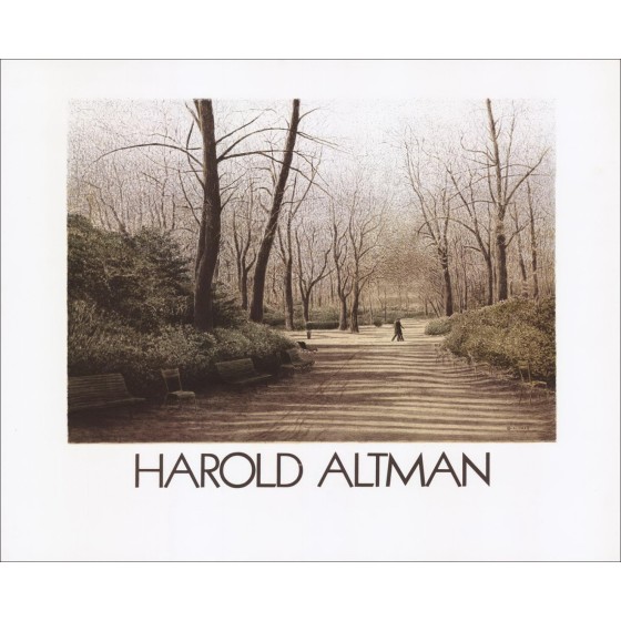 Harold Altman - Litografia "Harold Altman Etchings and Lithings" 53x65cm - 1982 - Poster originale