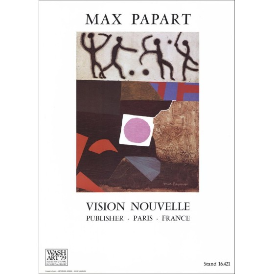 Max Papart - Poster "Nuova visione, editore, Parigi, Francia" 72x52cm - 1979