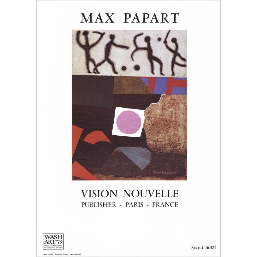 Max Papart - Poster "Nuova visione, editore, Parigi, Francia" 72x52cm - 1979