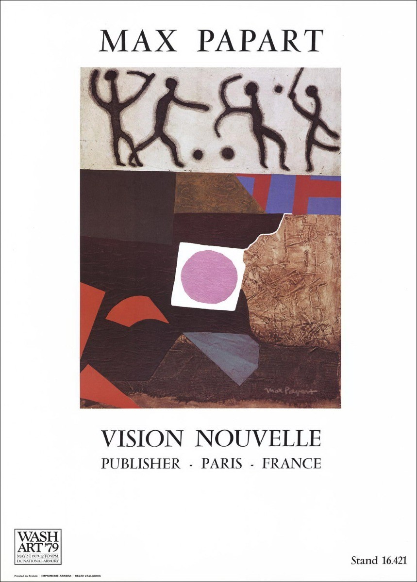 Max Papart - Poster "Nuova visione, editore, Parigi, Francia" 72x52cm - 1979