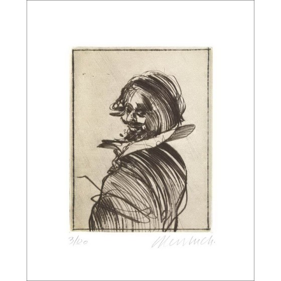Acquista Incisione Originale Ritratto nell'Ombra di Claude WEISBUCH.