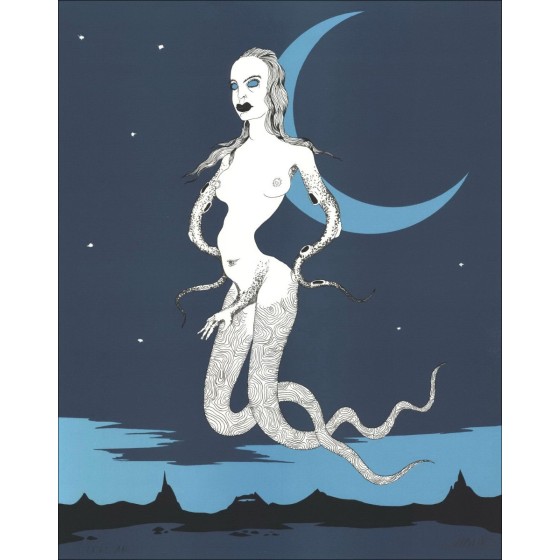 Acquista Félix Labisse Litografia The Sangsure Satana dal 1974