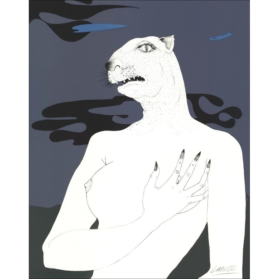 Kaufen Sie Félix Labisse Lithographie Natural History, Andromeda 1974