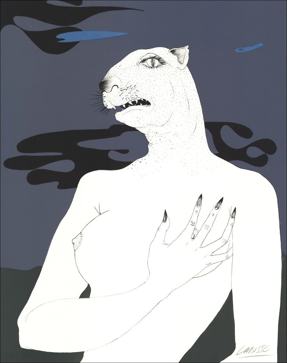 Acquista Félix Labisse Litografia Storia naturale, Andromeda 1974
