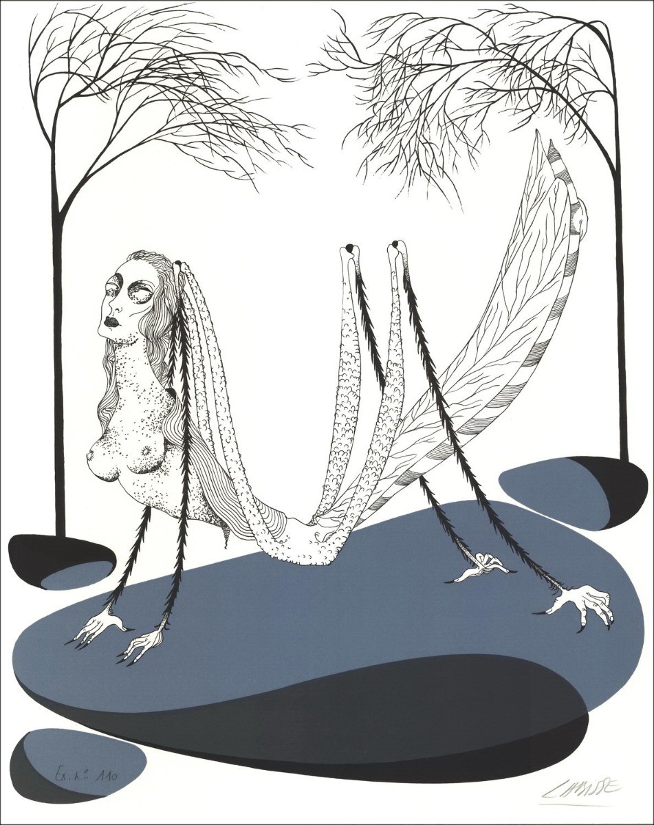 Koop FELIX LABISSE LITHOGRAFIE DE LOCUSTE 1974