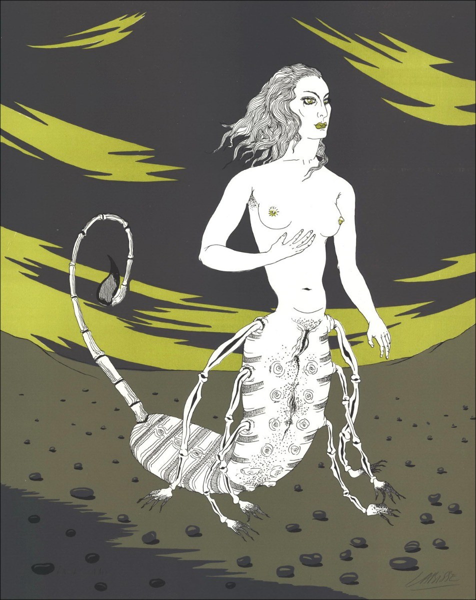 Kaufen Sie Felix Labisse Lithographie Natural History, Antigone 1974