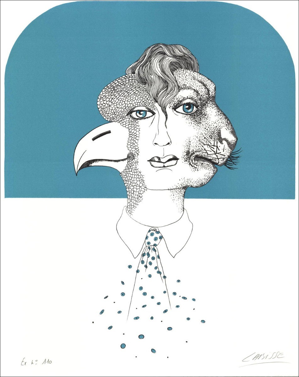 Kaufen Sie die natürliche Geschichte der Lithographie, Cherub Félix Labisse 1974