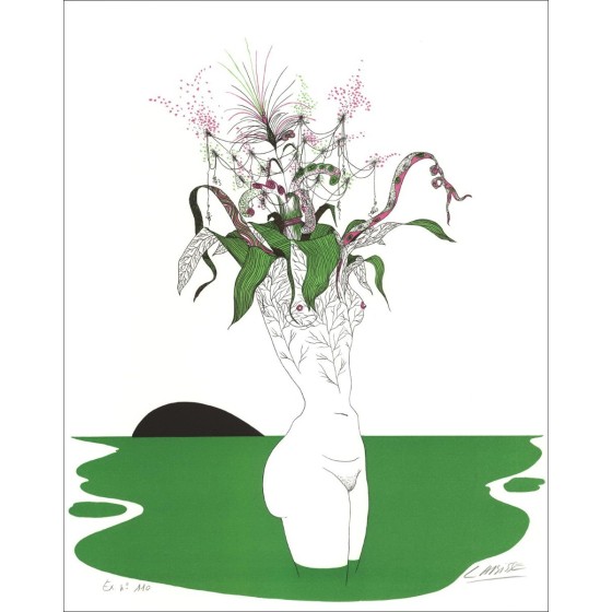 Acquista Félix Labisse Litographie Storia naturale, Ophélie 1974