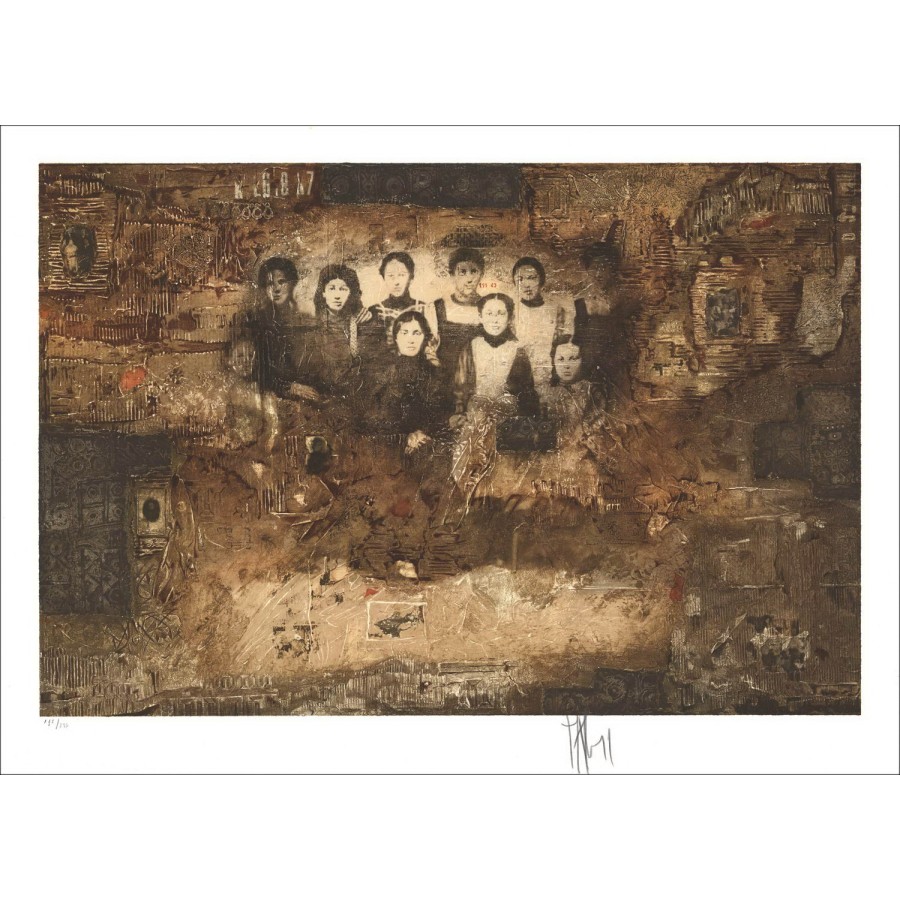 Alain Kleinmann, De Pose | Originele lithografie ondertekend en genummerd