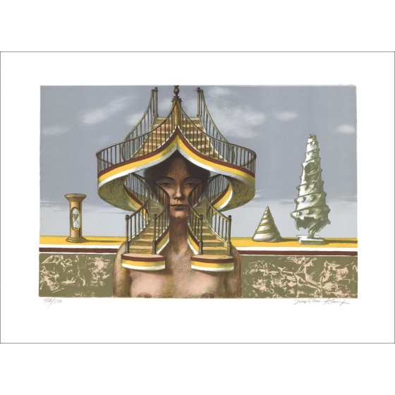 Jean-Pierre Alaux - Originele Litho "-trap" 56x76cm