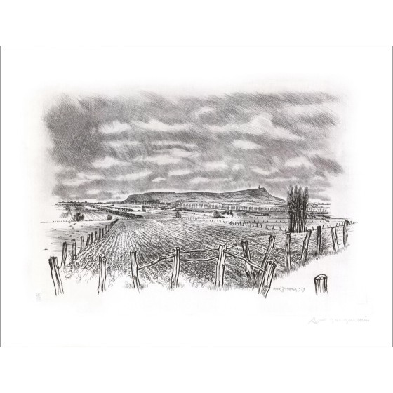 Kaufen Sie Lorraine Landschaft 05 André Jacquemin Originalgravur 1979